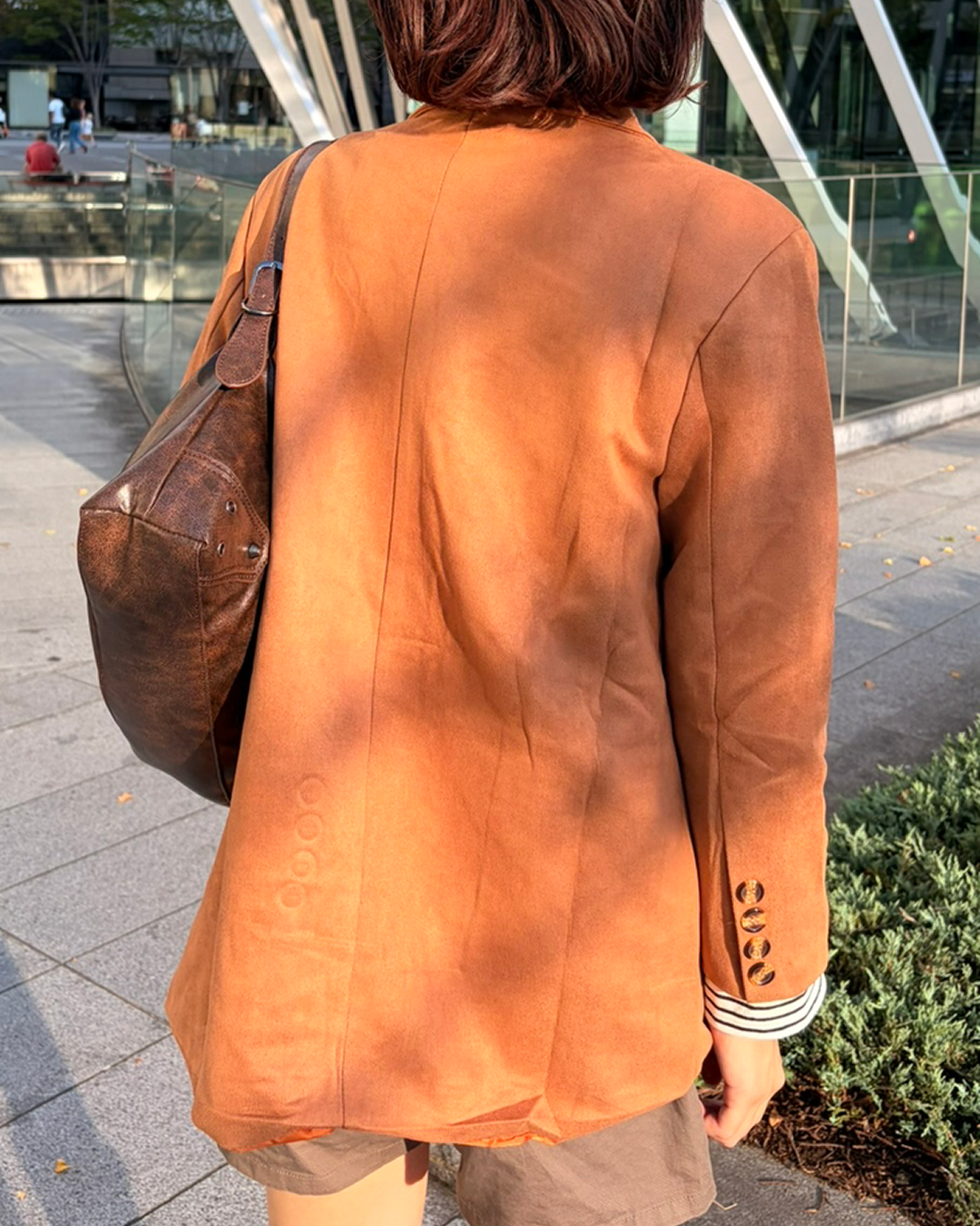 フェイクテーラードキャメルジャケット PZ0205