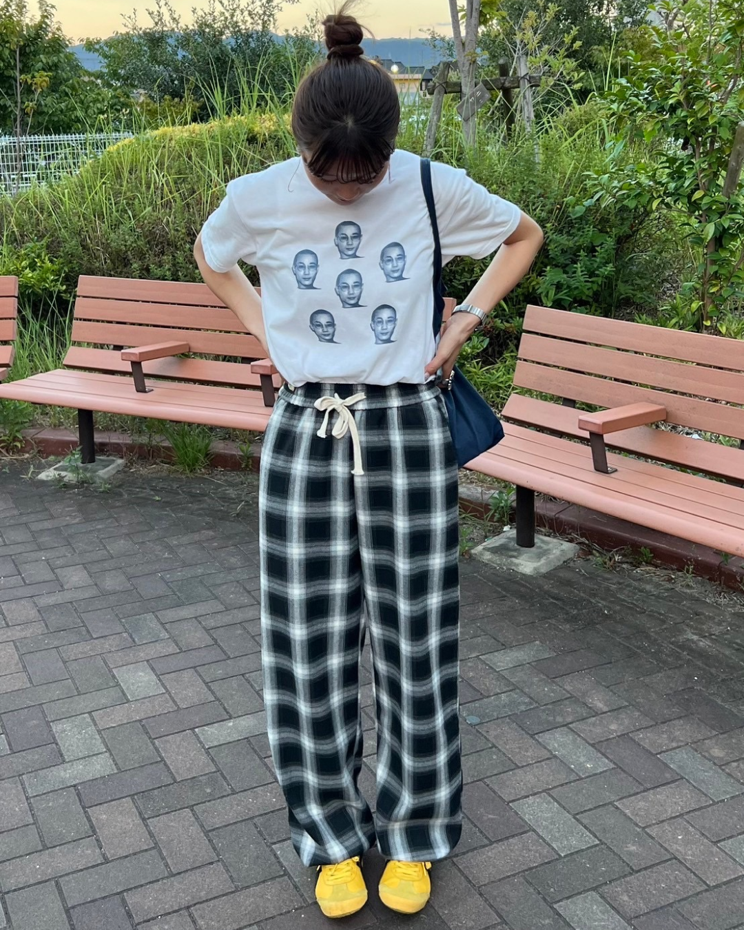 kolor ツイードチェックワイドパンツ kolor ツイードチェックワイドパンツ
