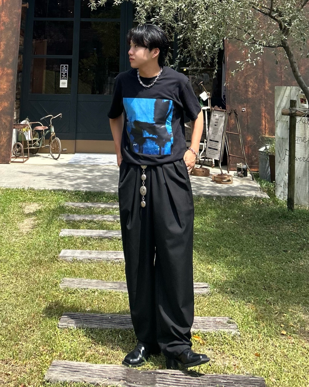 スクエアプリントTシャツ RG0020