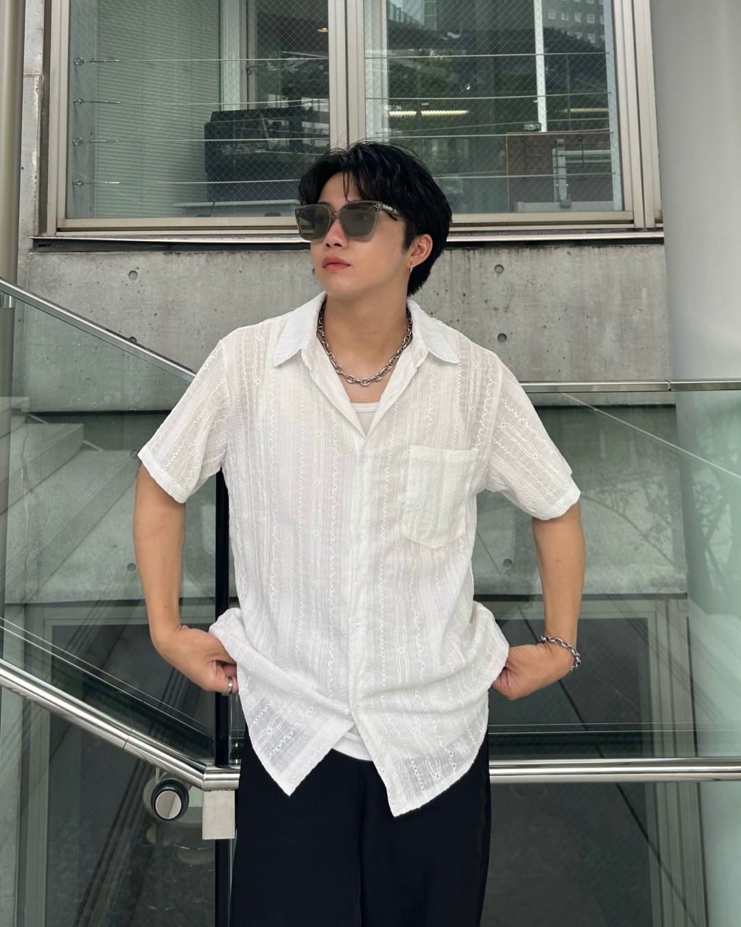 ホワイトサマーシャツ RG0015