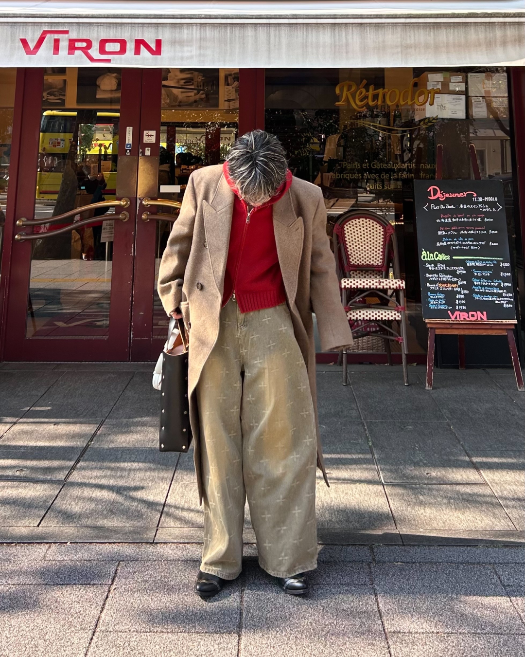 クロススタープリントデニムパンツ RG0050