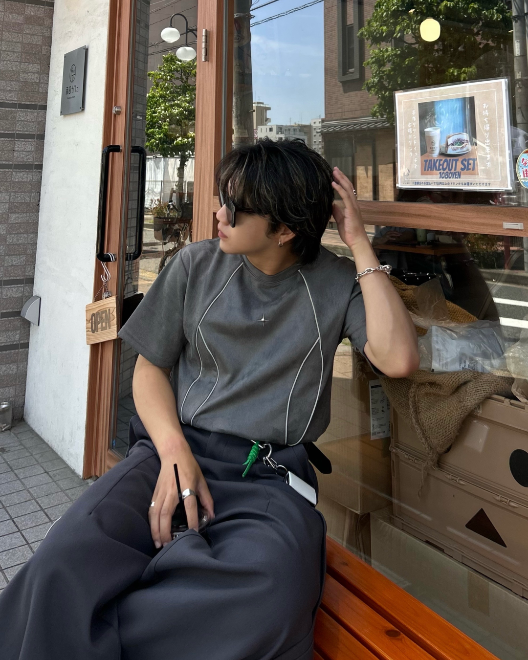 サイドラインデザインTシャツ RG1014