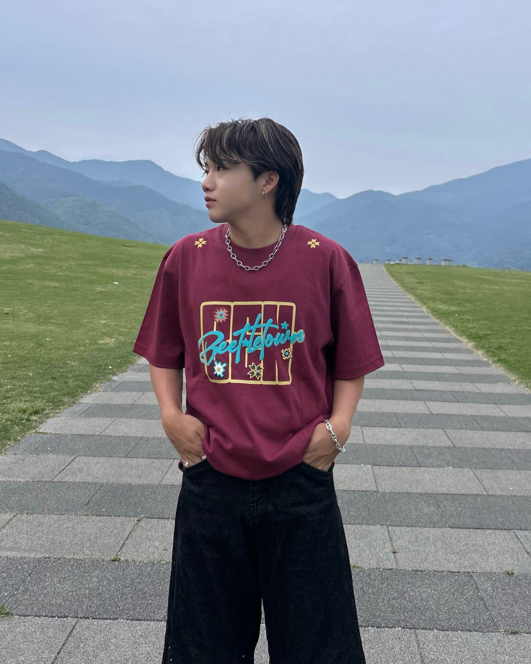 ポップアメリカンプリントTシャツ RG1027