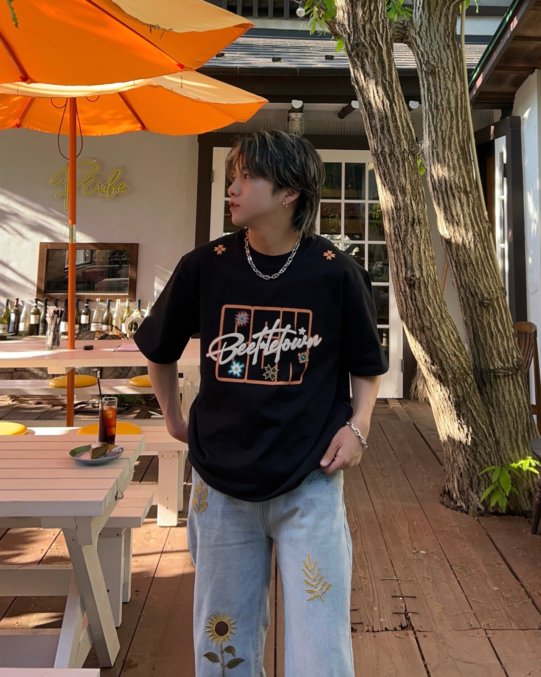 ポップアメリカンプリントTシャツ RG1027