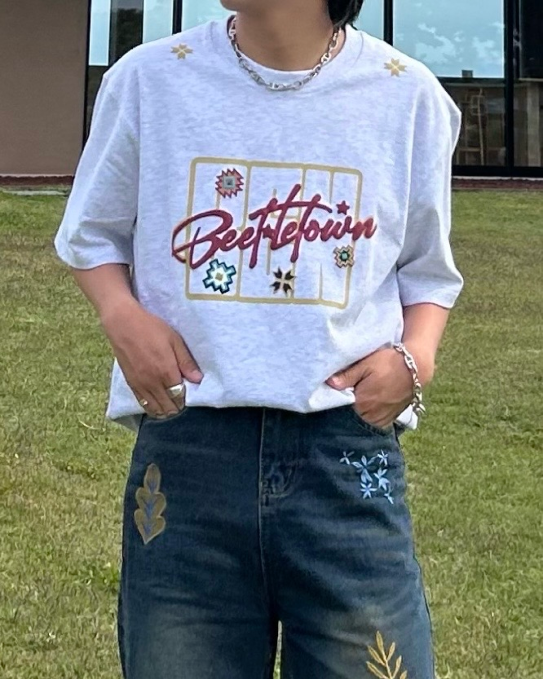 ポップアメリカンプリントTシャツ RG1027