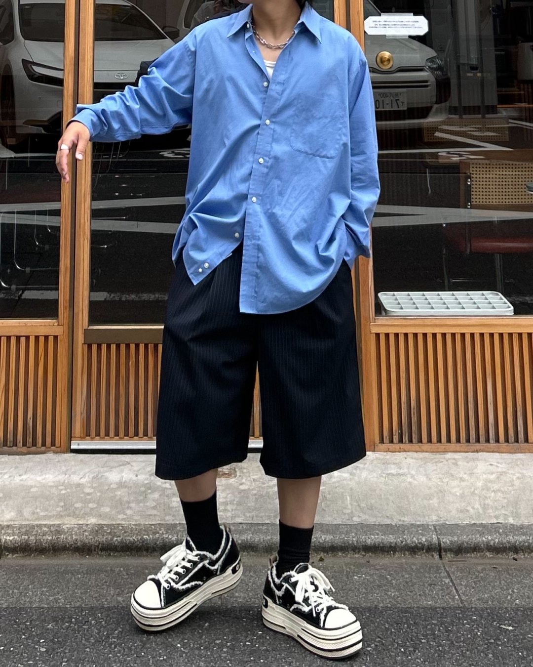 Aラインストライプショーツ RG1032