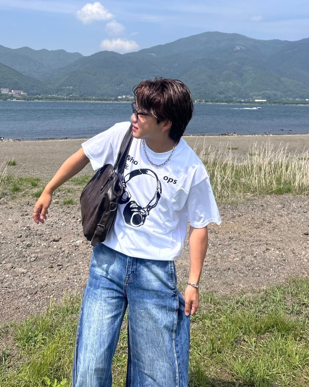 ポップヘッドフォンTシャツ RG1035