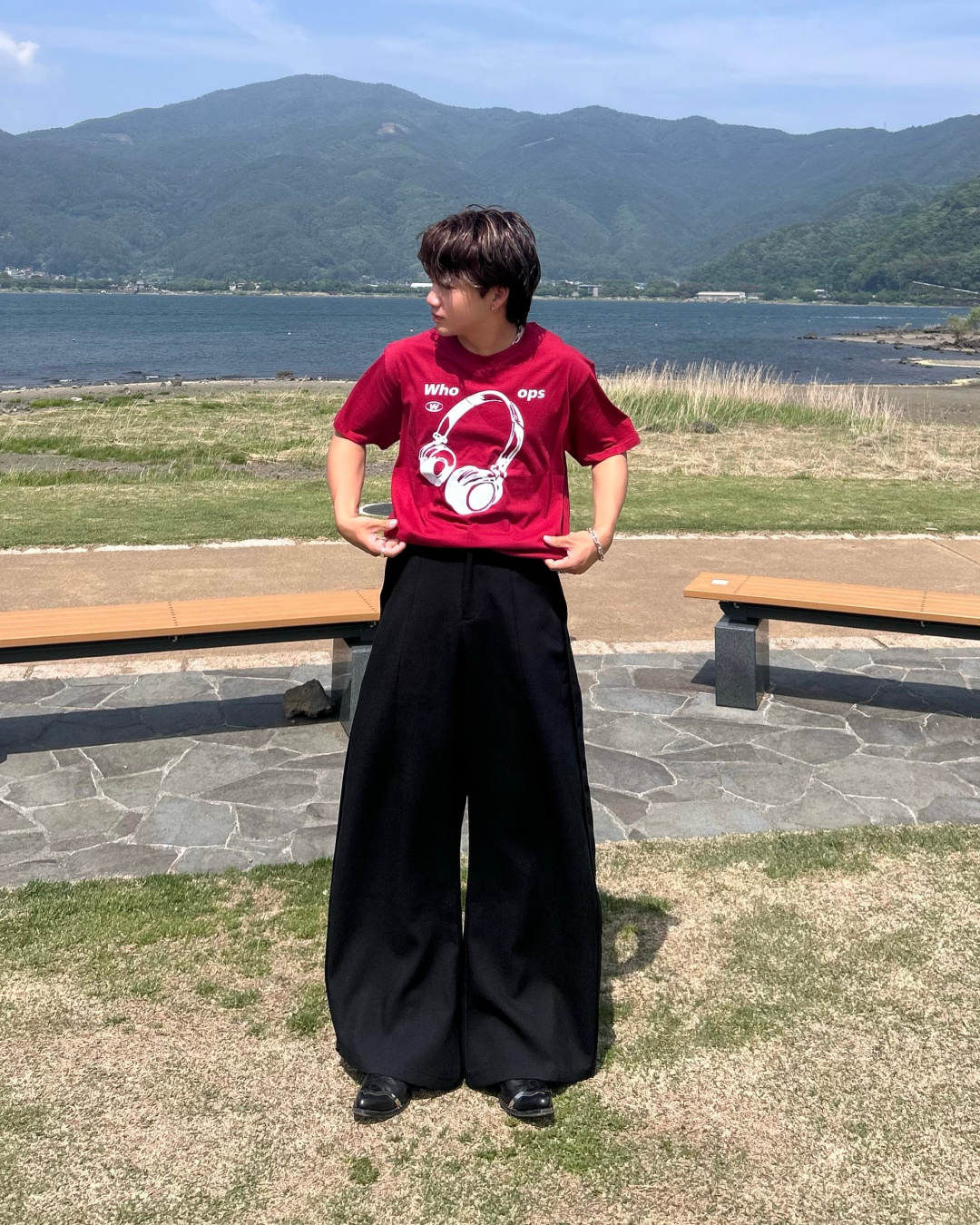 ポップヘッドフォンTシャツ RG1035