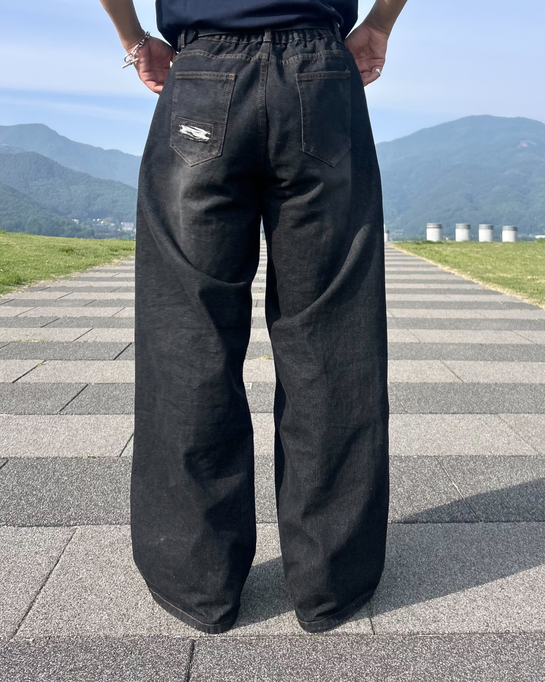 ワイドダメージデニム RG1042