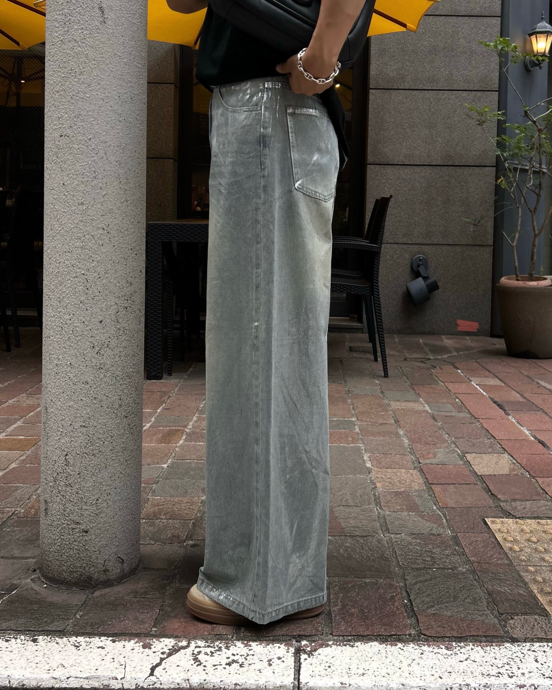 ミラー加工デニムパンツ RG1079