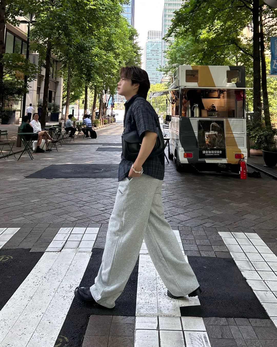 ラインカーブバルーンスウェットパンツ RG1086