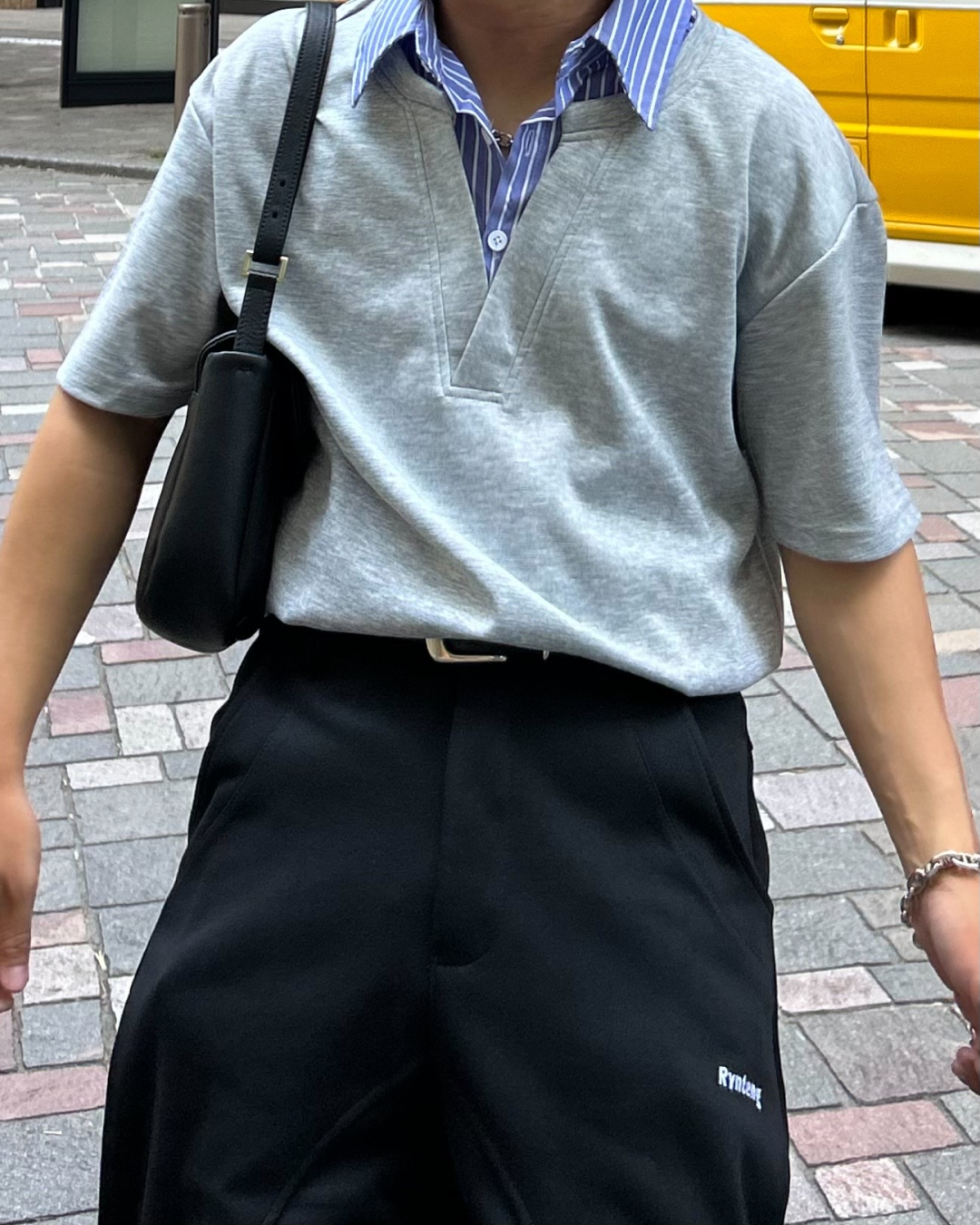 ストライプレイヤードTシャツ RG1095