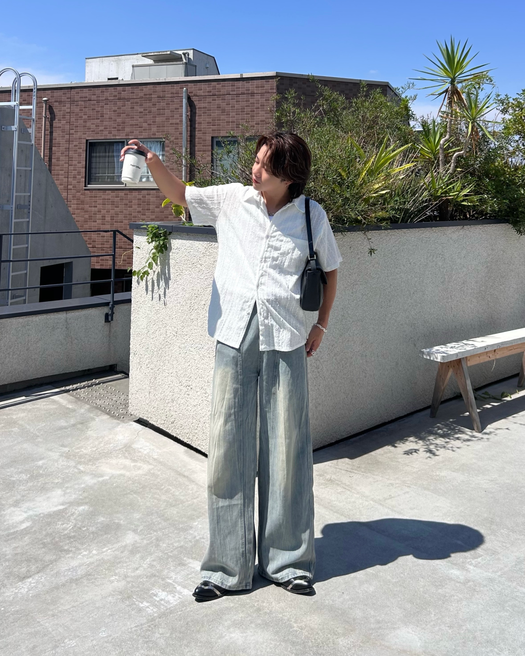 ラインライトデニムパンツ RG1101