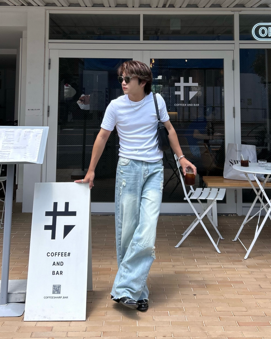 ポイントダメージデニムパンツ RG1105
