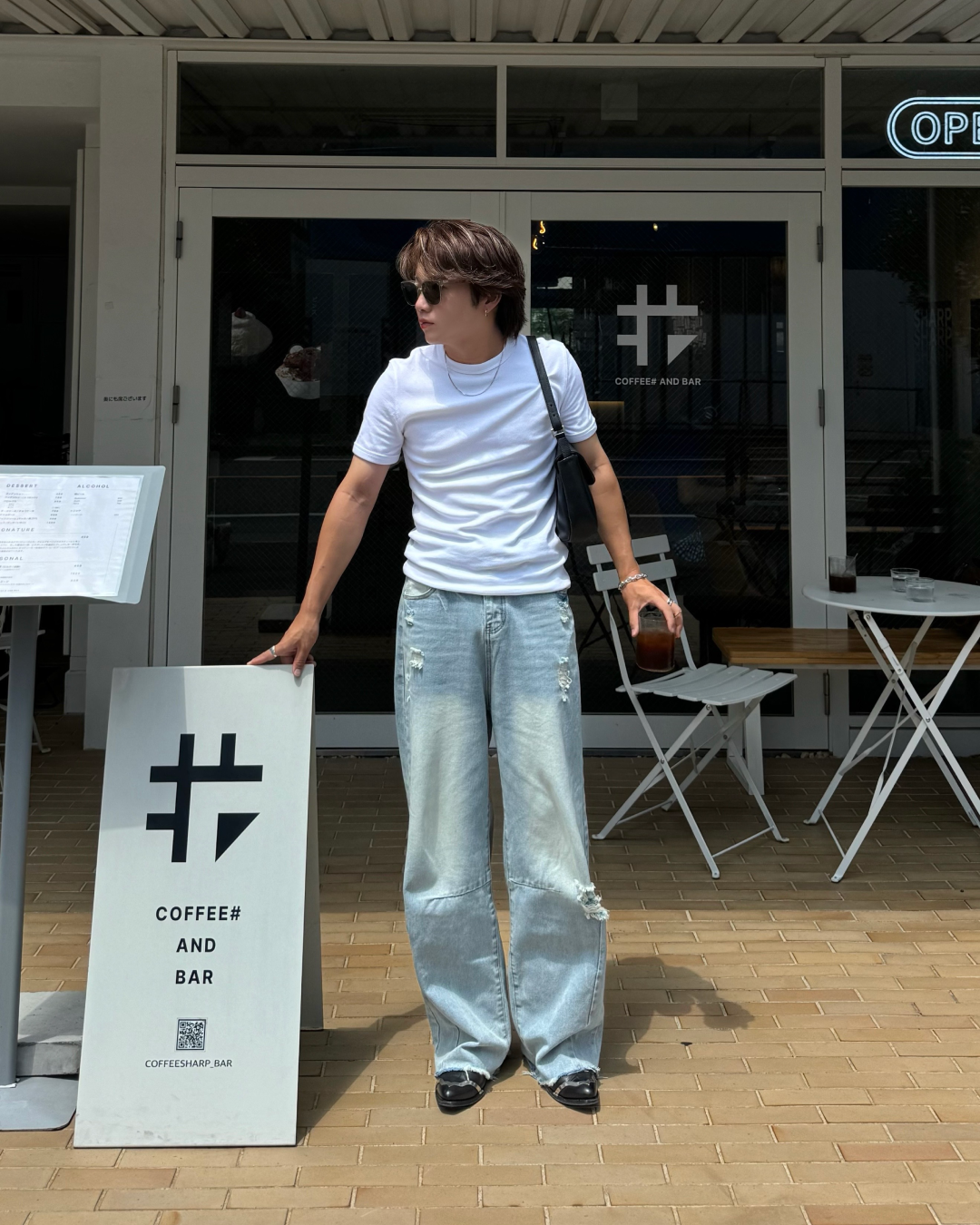 ポイントダメージデニムパンツ RG1105