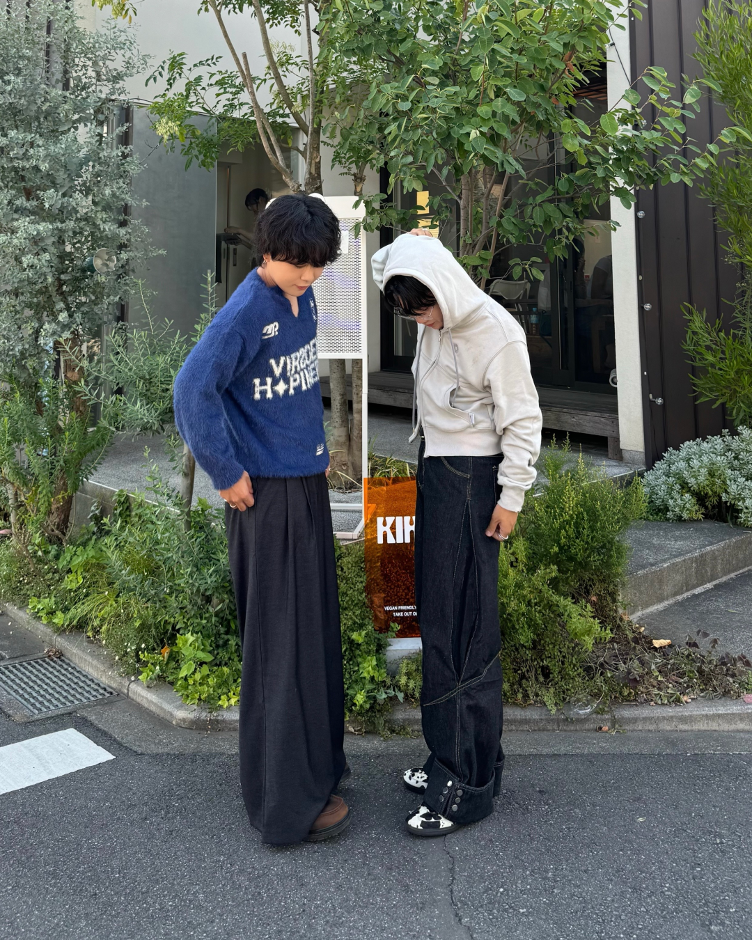 ボタンデザインデニムパンツ RG1142
