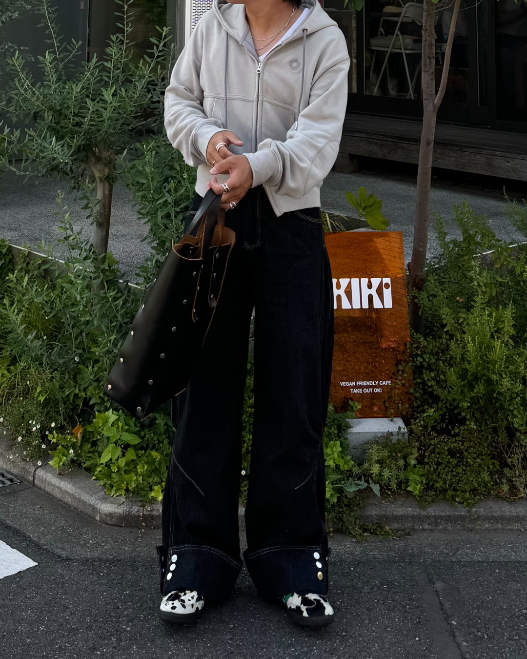 ボタンデザインデニムパンツ RG1142