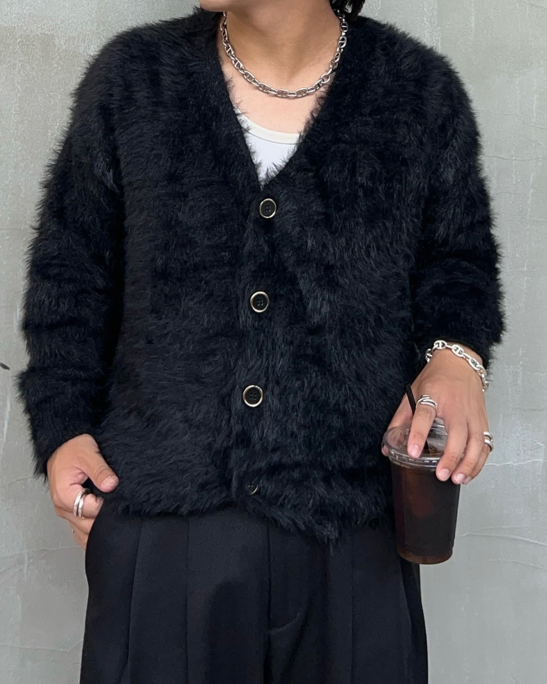 シャギーニットカーディガン RG1180