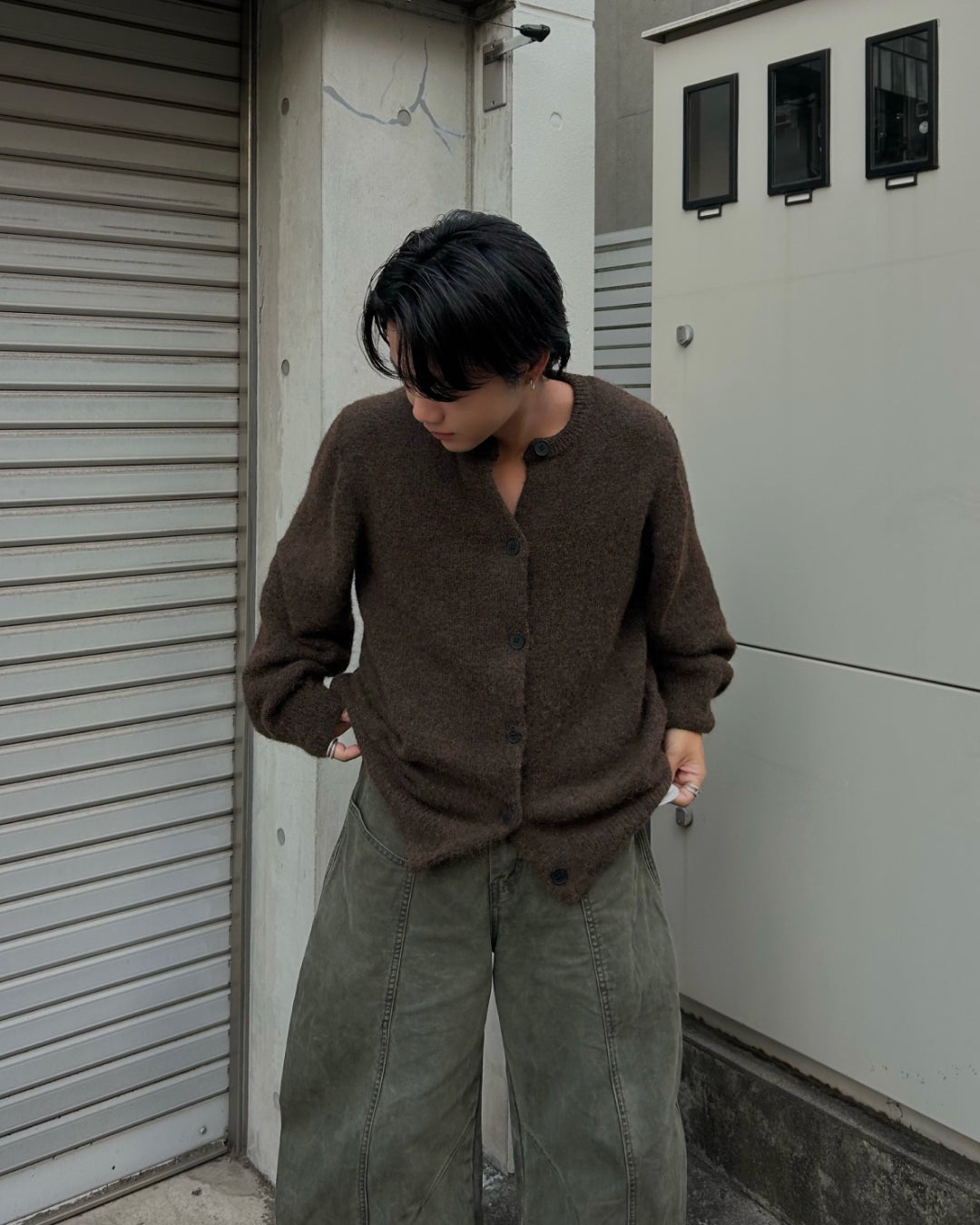 カラーボタンニット RG7001