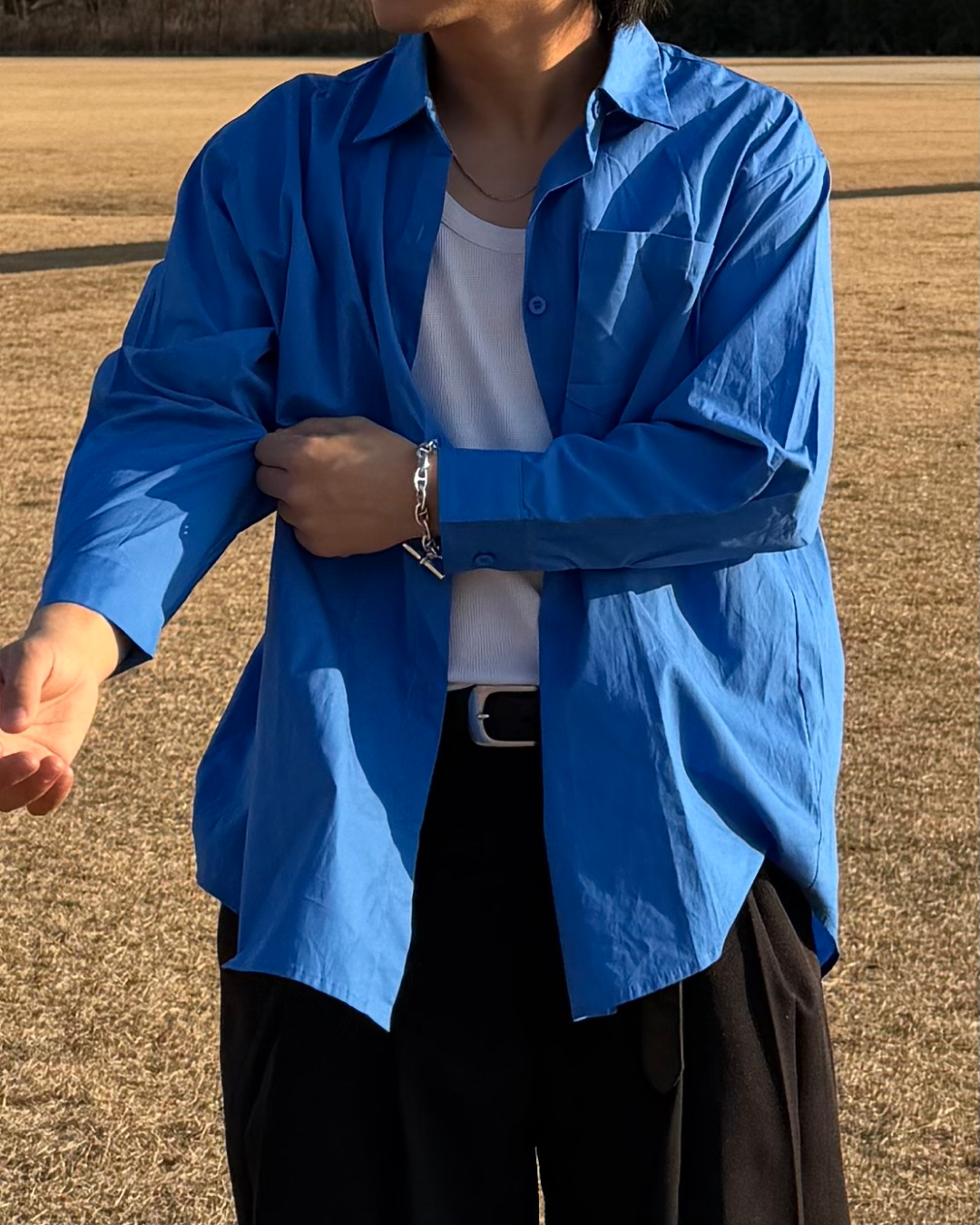 シンプルブルーシャツ RG7135