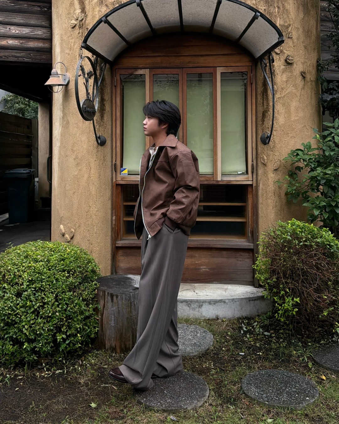 ソフトリブヘンリーネックロンT RG7489