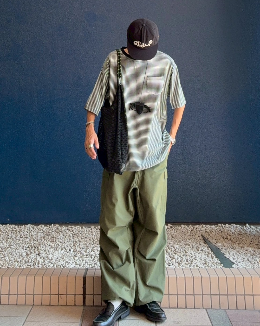 ボーダーグレーTシャツ RR0027