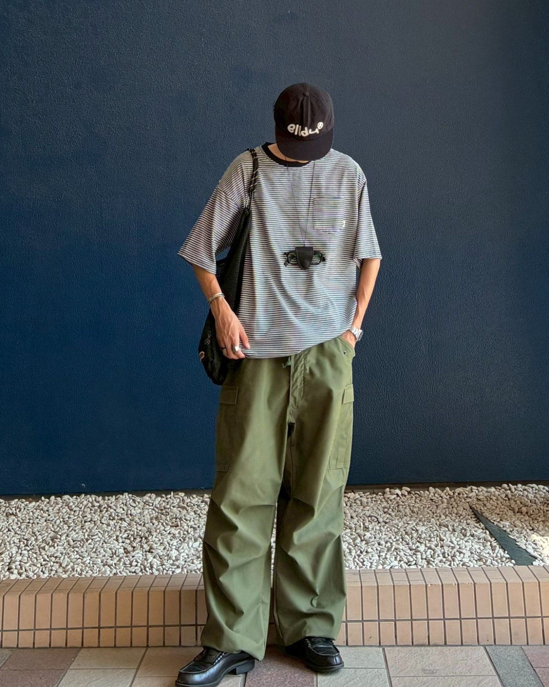ボーダーグレーTシャツ RR0027