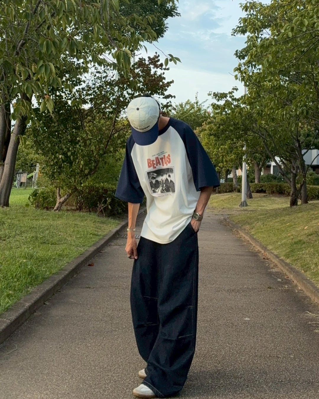 タックデザインカーブパンツ RR0036