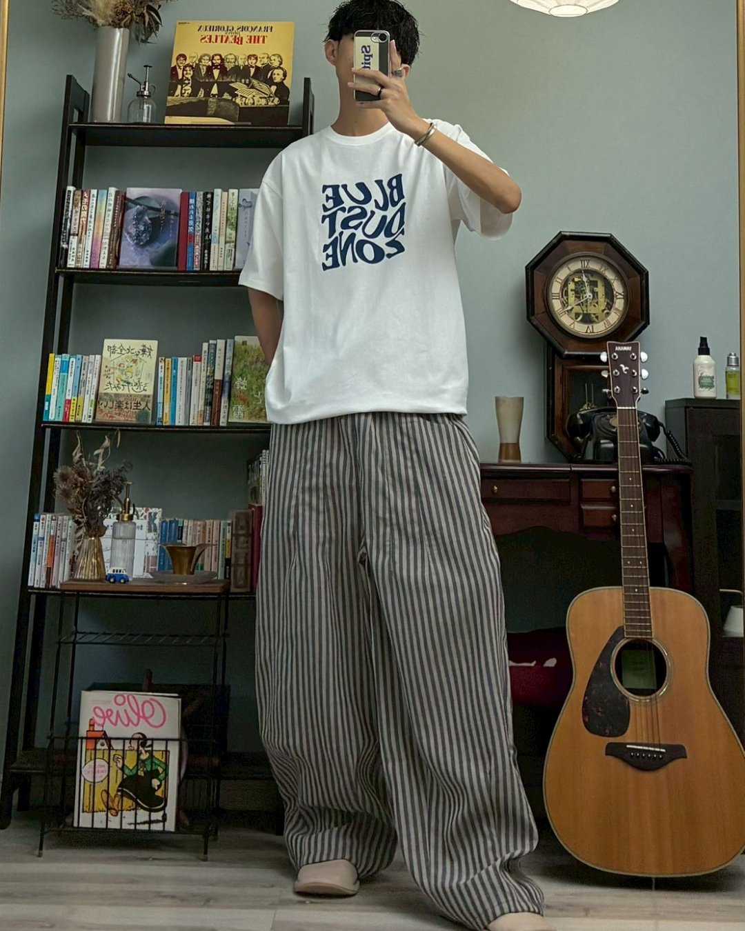 ストライプワイドパンツ RR0053
