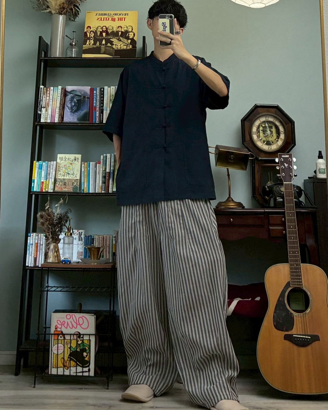 ストライプワイドパンツ RR0053
