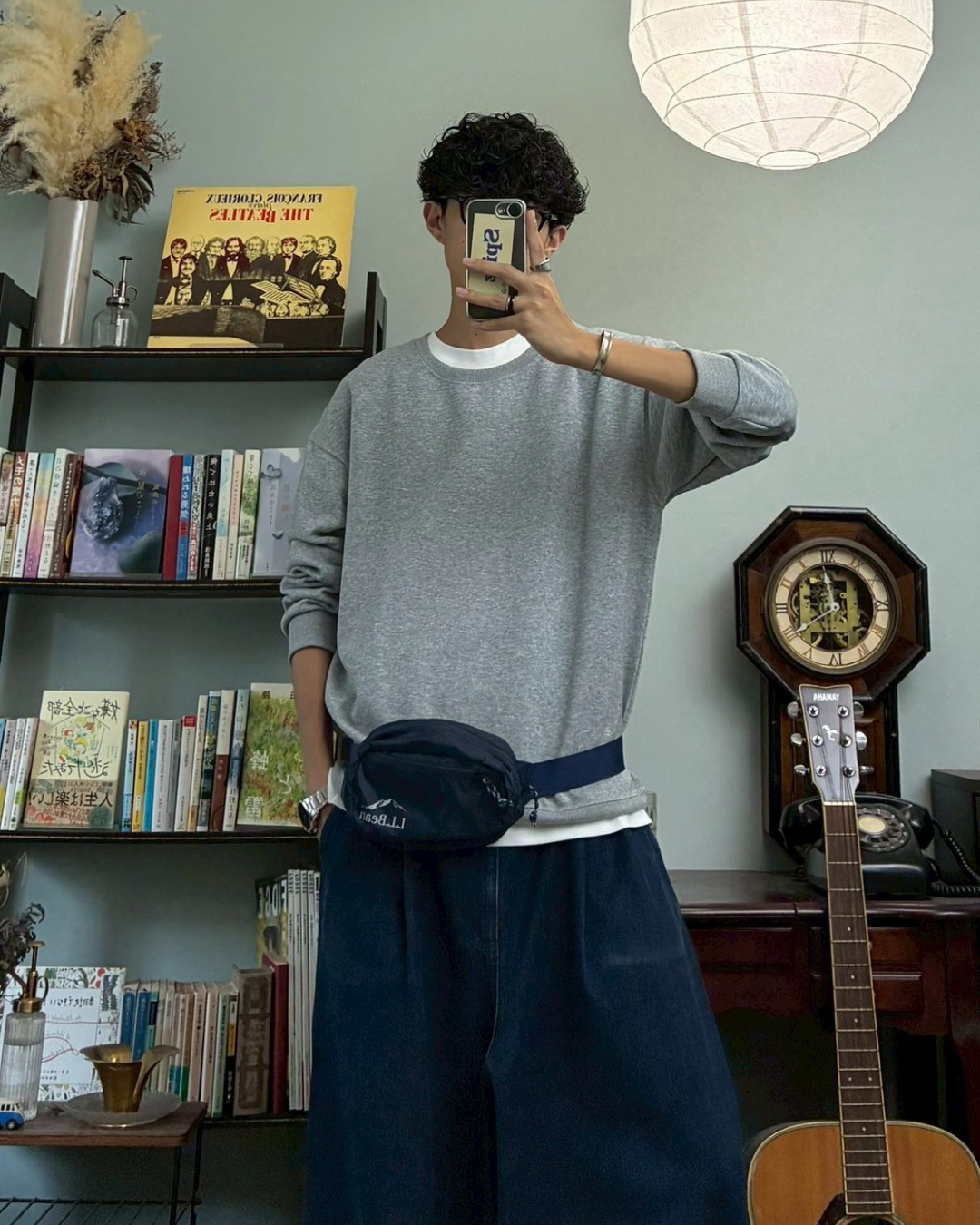 ラウンドネックコットンスウェット RR0055