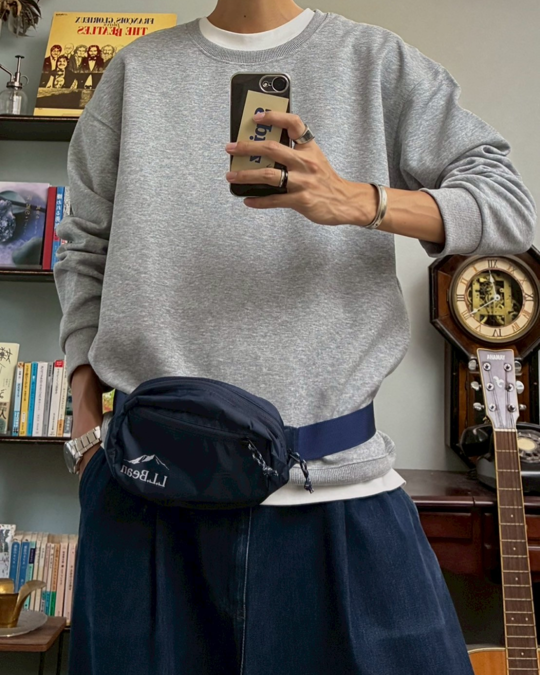 ラウンドネックコットンスウェット RR0055