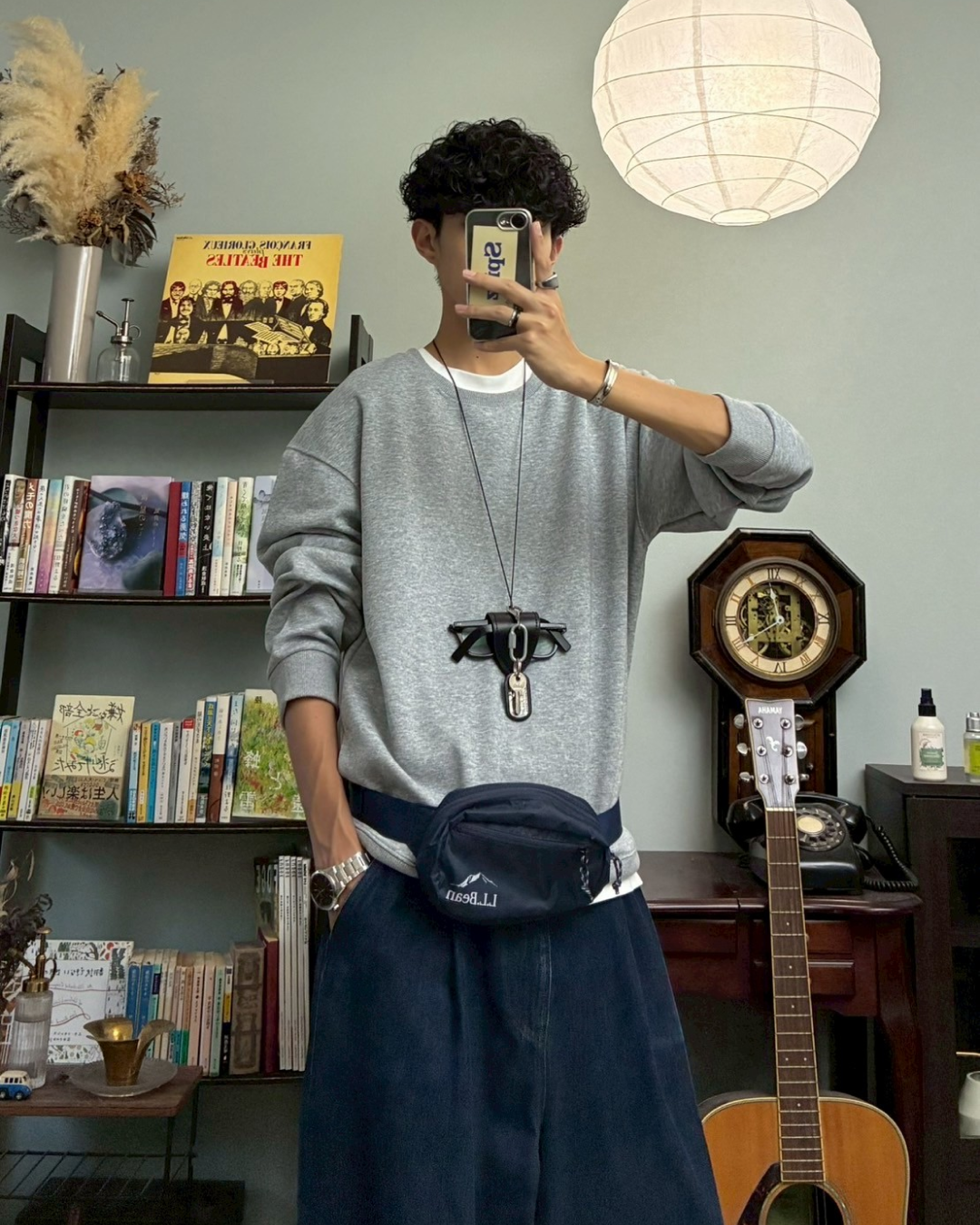 ラウンドネックコットンスウェット RR0055