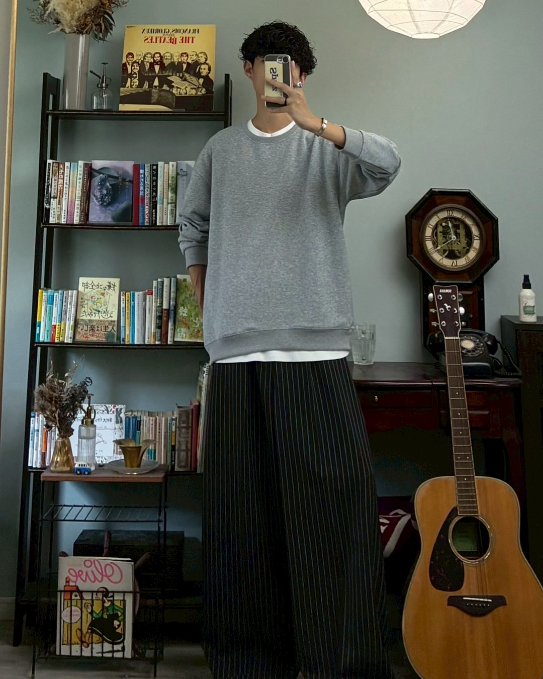 ラウンドネックコットンスウェット RR0055