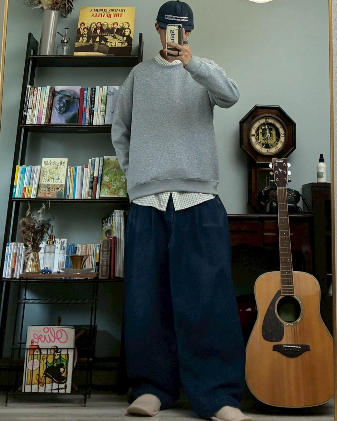 ラウンドネックコットンスウェット RR0055