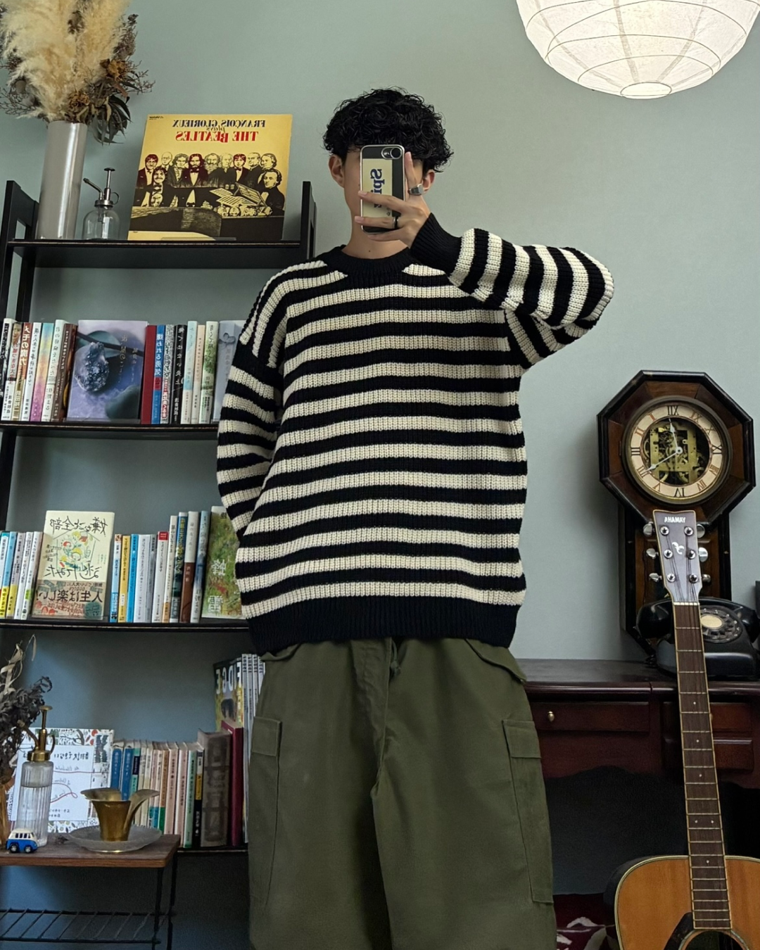 ボーダー柄ニット RR0093