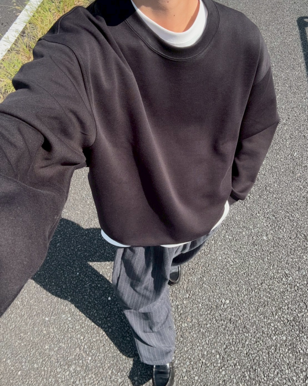 ピンストライプワイドパンツ RR0117