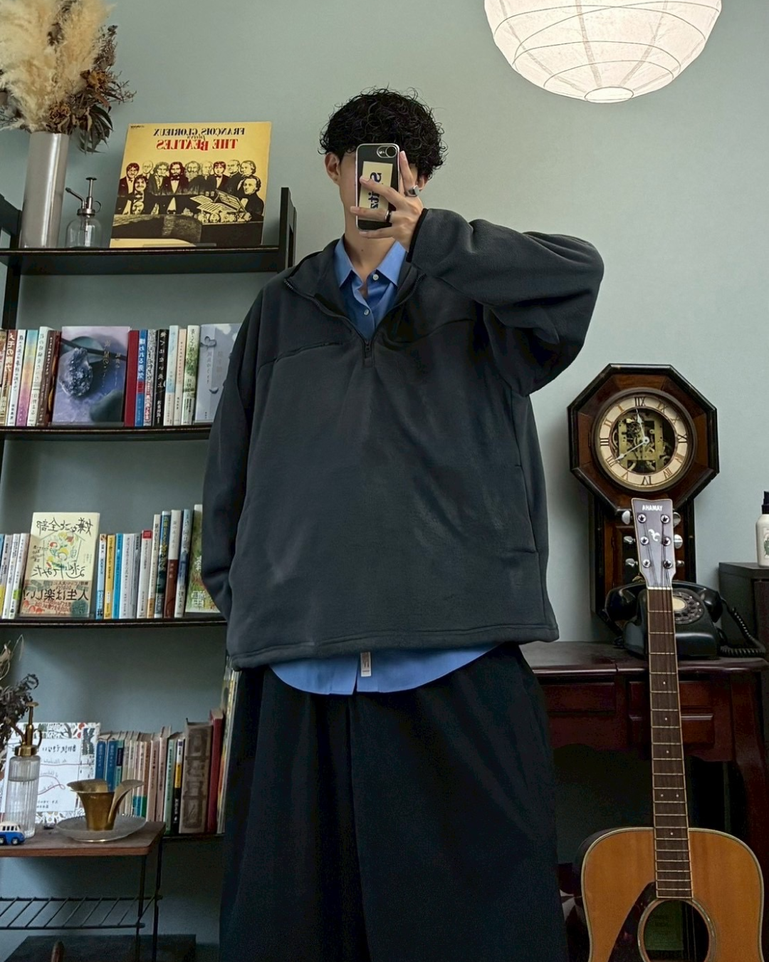 スタンドカラーフリースジャケット RR0121