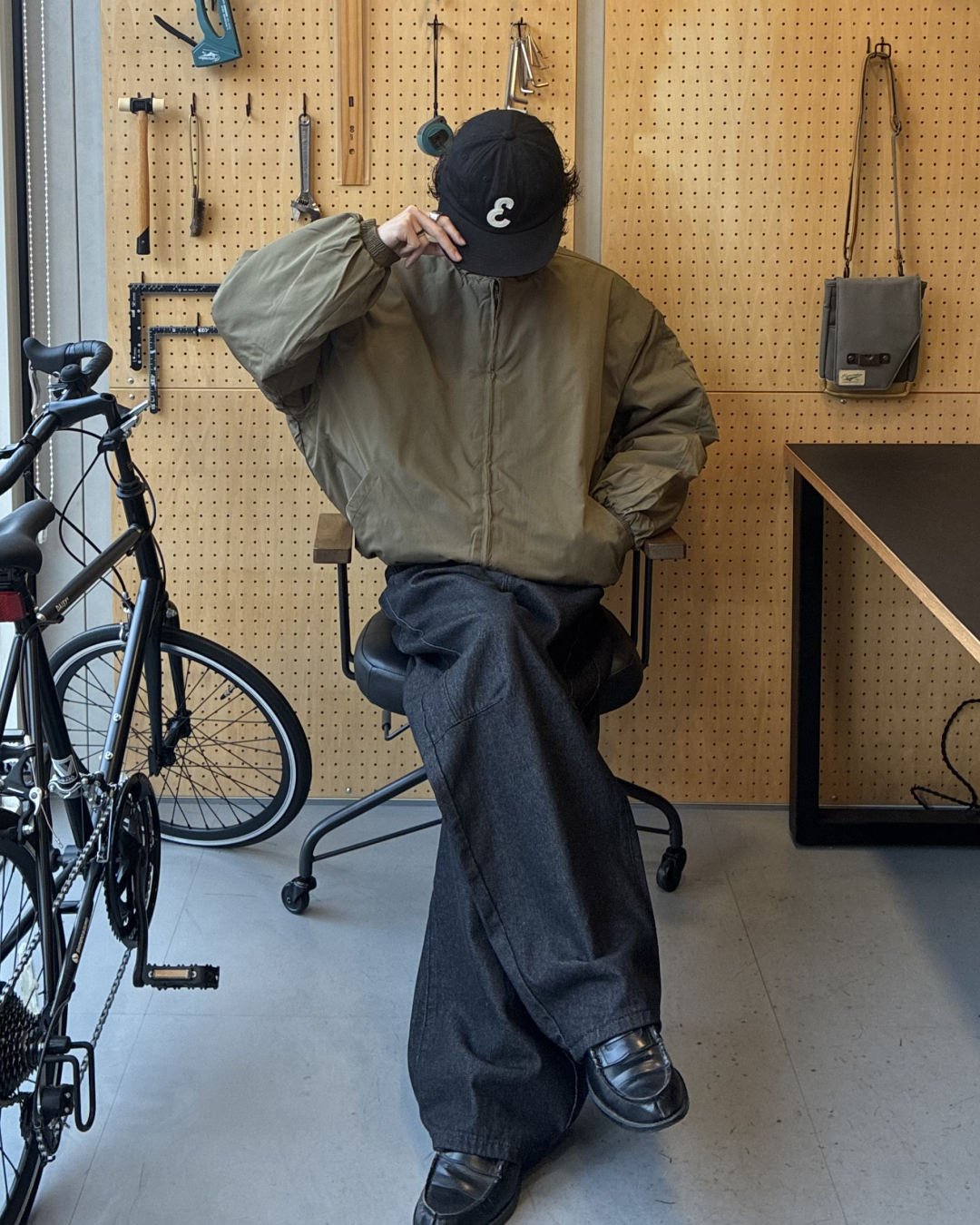 バルーンミリタリー中綿ブルゾン RR0166