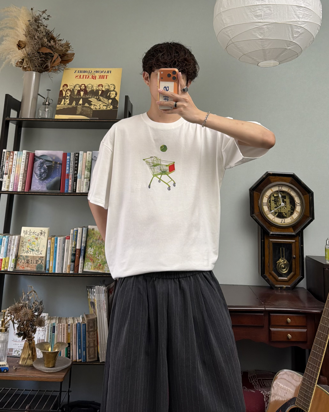 カートプリントベーシックTシャツ RR0285