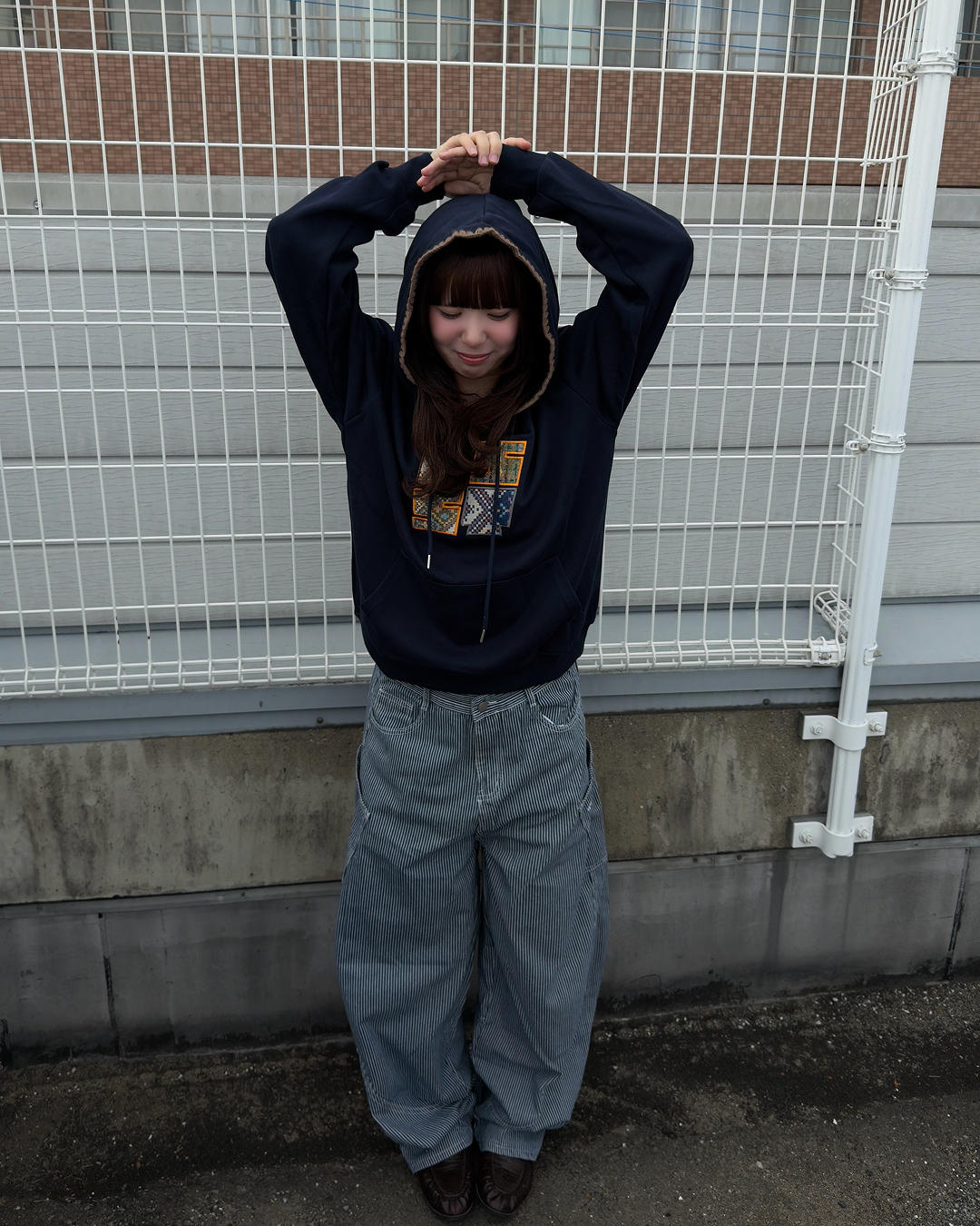 エスニックロゴ刺繍フーディ RS0162