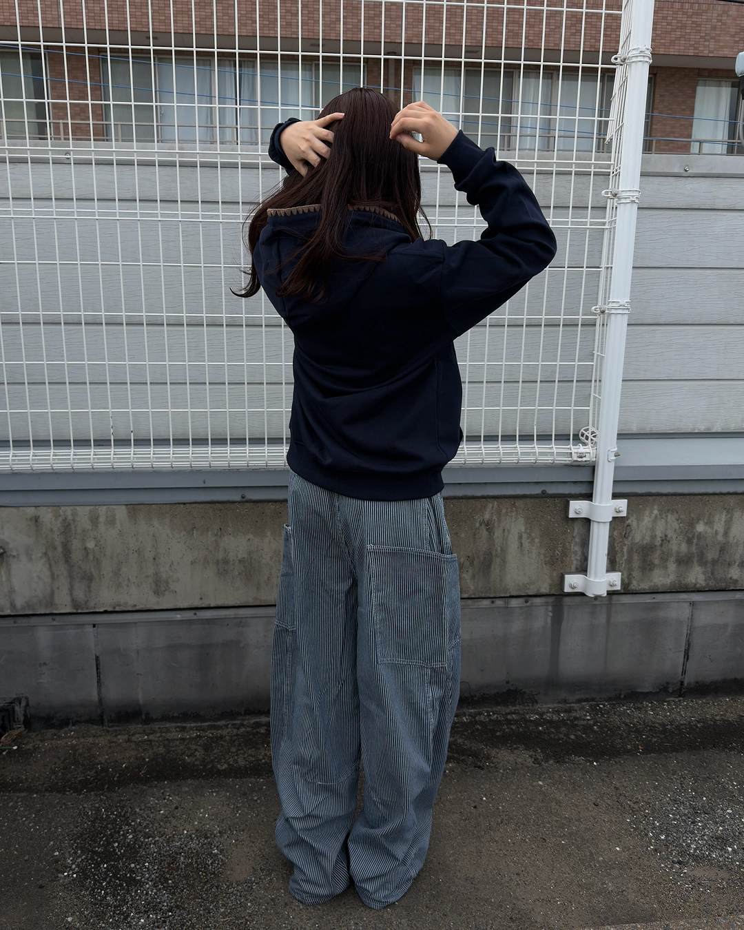 エスニックロゴ刺繍フーディ RS0162