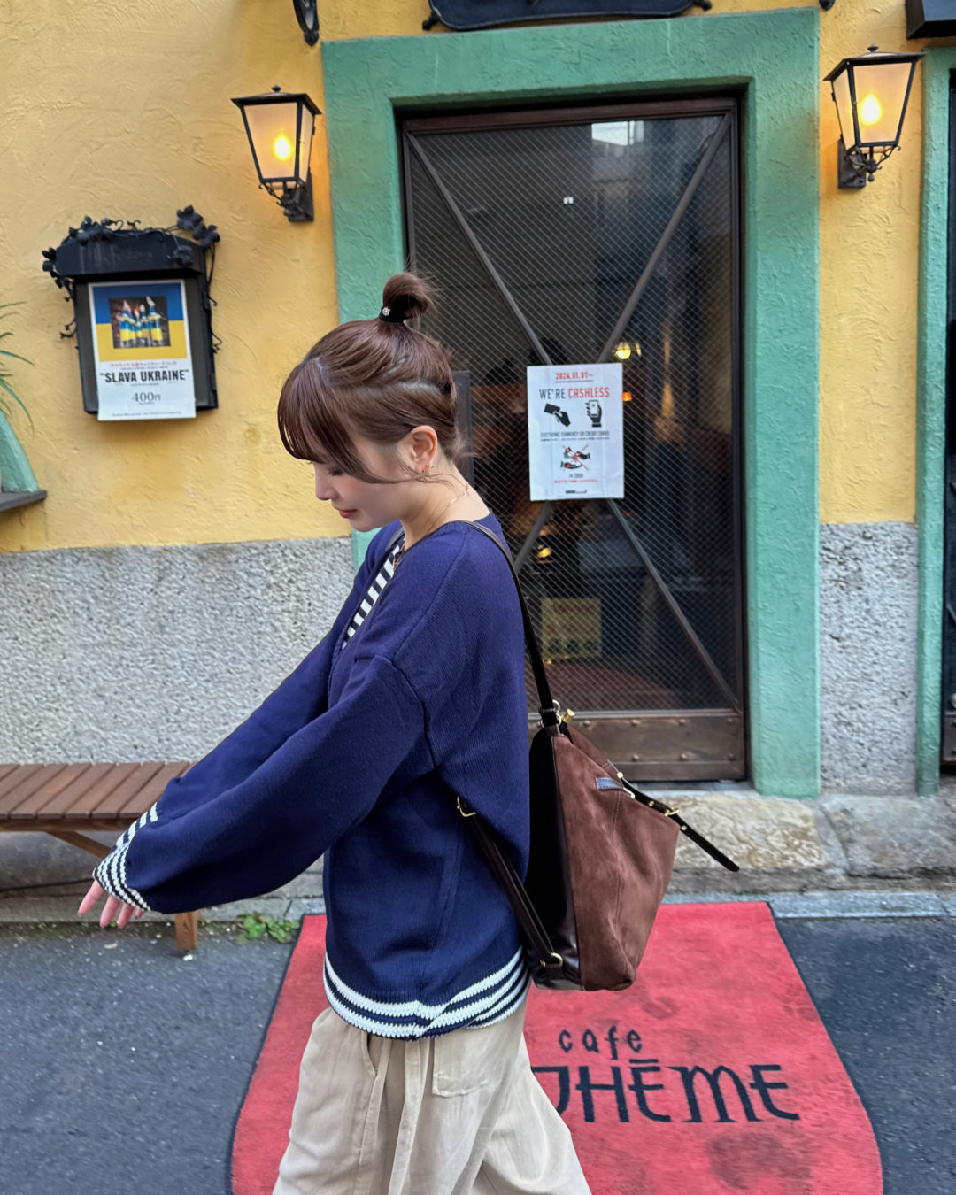 レイヤード風ボーダーニットトップ
SA0129