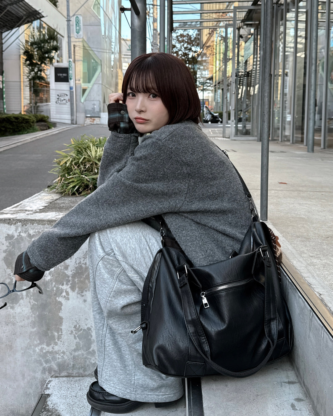 マルチウェイレザーライクボストンバッグ
SA3001