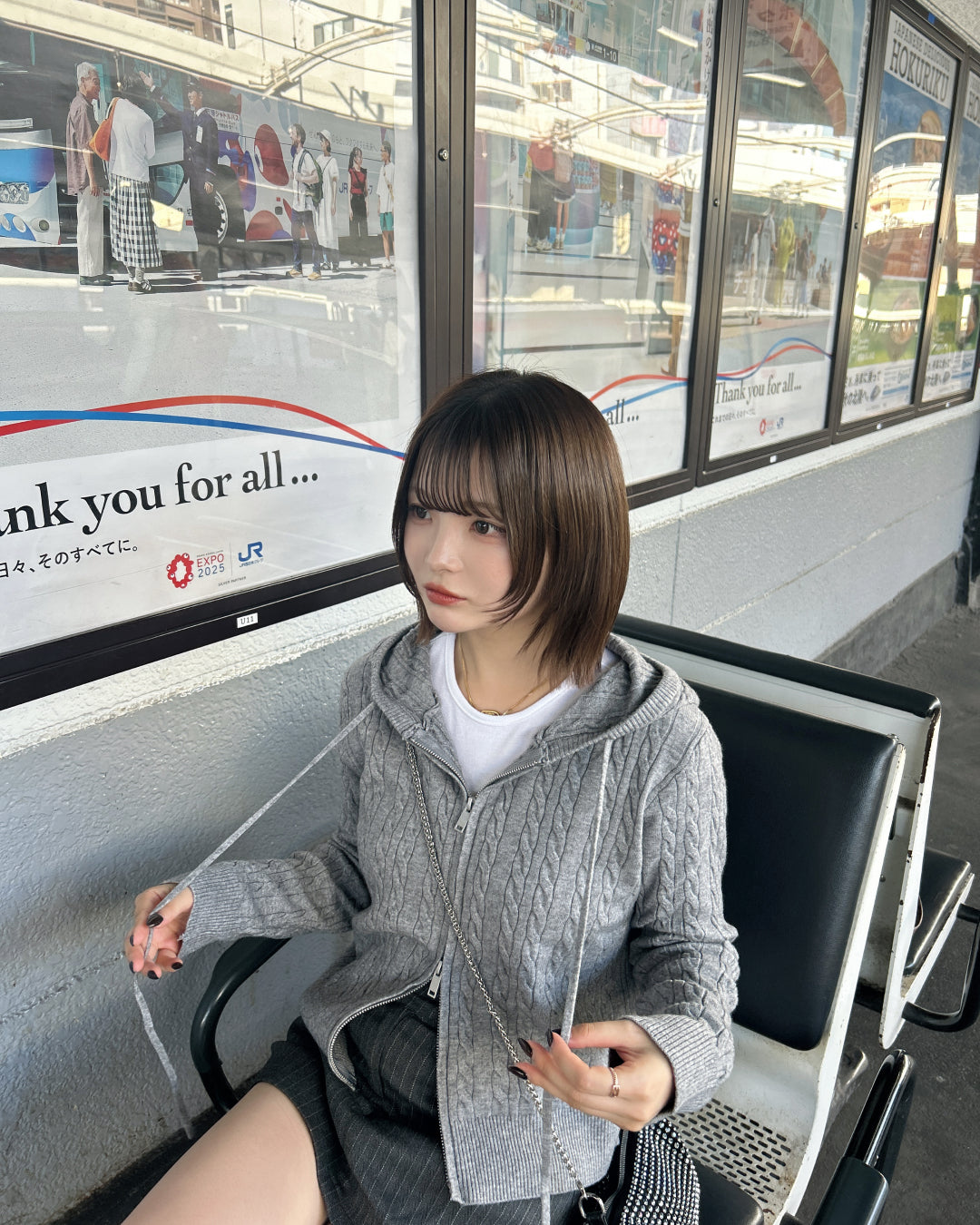 【即納】ツイストニットパーカーSA5002