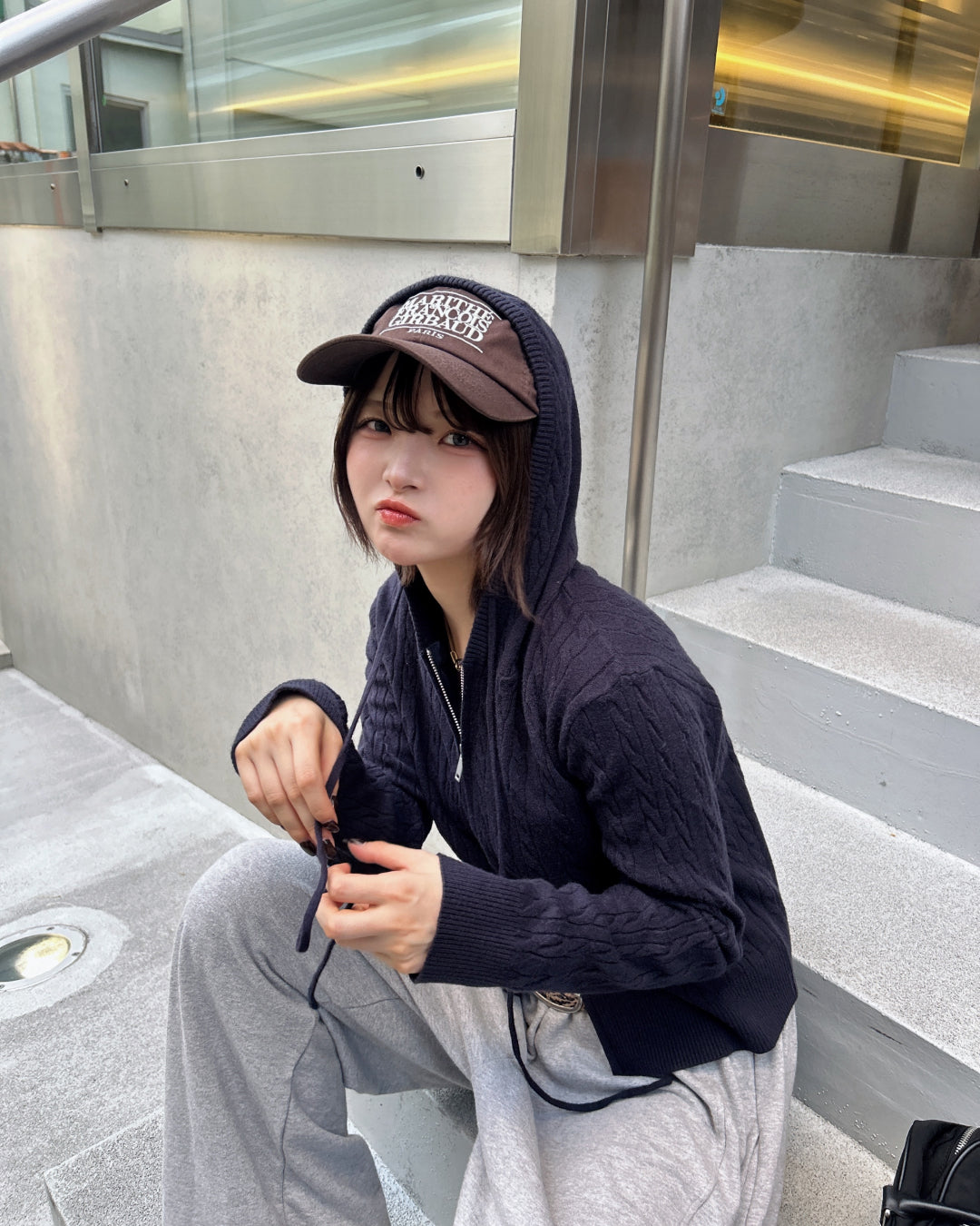 【即納】ツイストニットパーカーSA5002