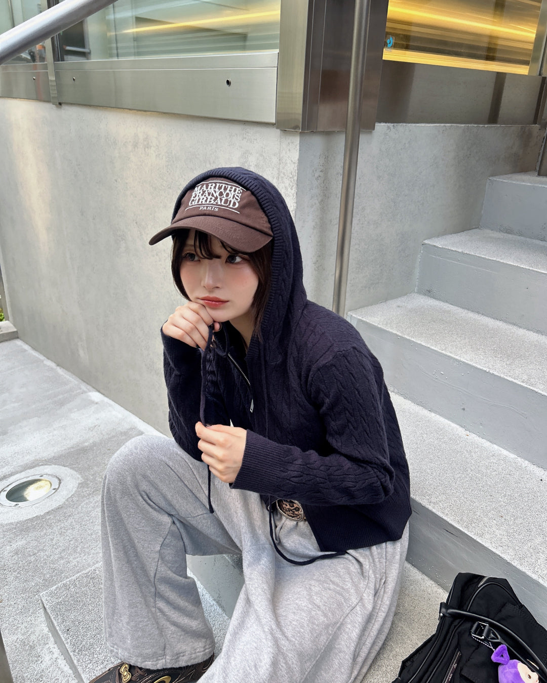 【即納】ツイストニットパーカーSA5002