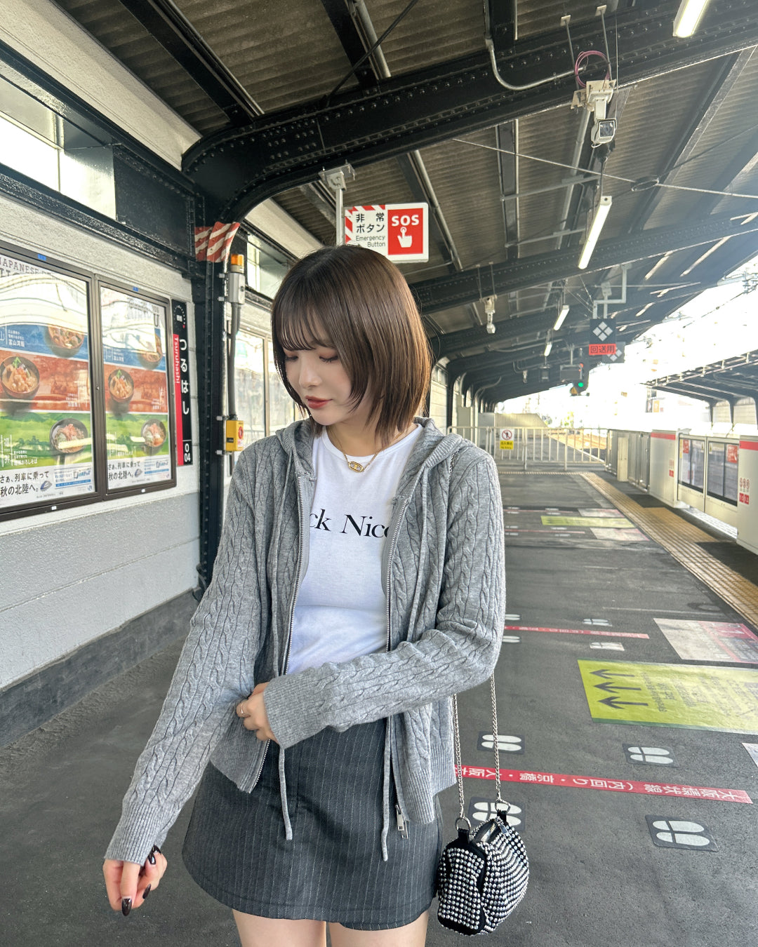 【即納】ツイストニットパーカーSA5002