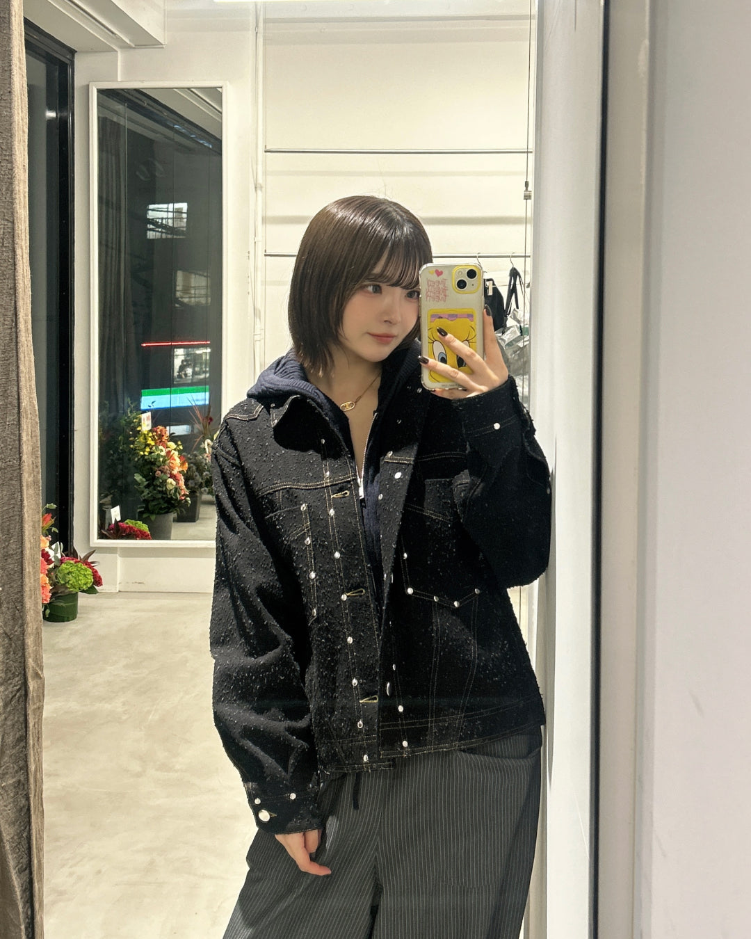 【即納】ツイストニットパーカーSA5002