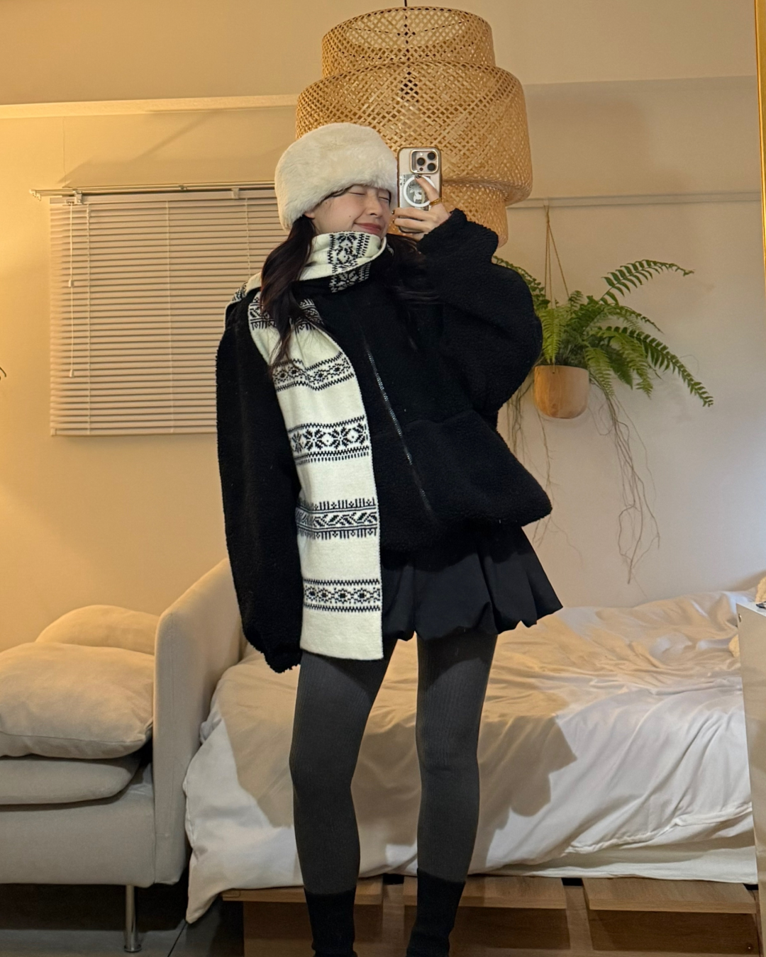 ノルディック柄マフラー SE0068